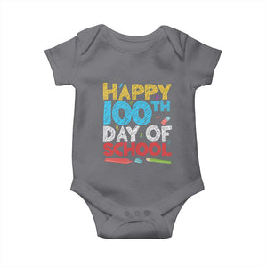 100 Days of School Celebration Baby Onesie Happy 100th Day Student Teacher Gift