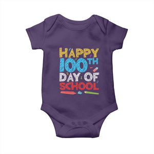 100 Days of School Celebration Baby Onesie Happy 100th Day Student Teacher Gift