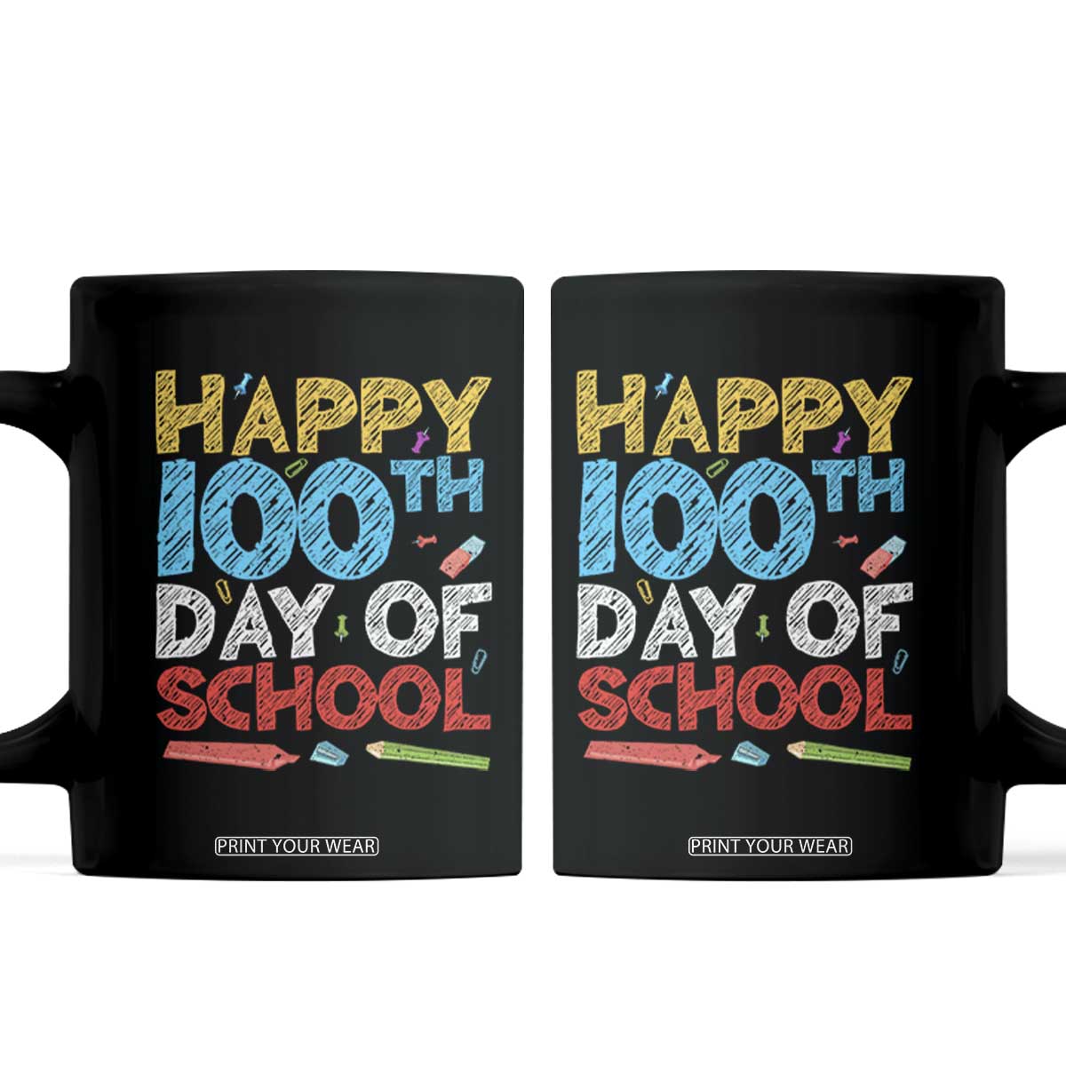 100 Days of School Celebration Coffee Mug Happy 100th Day Student Teacher Gift