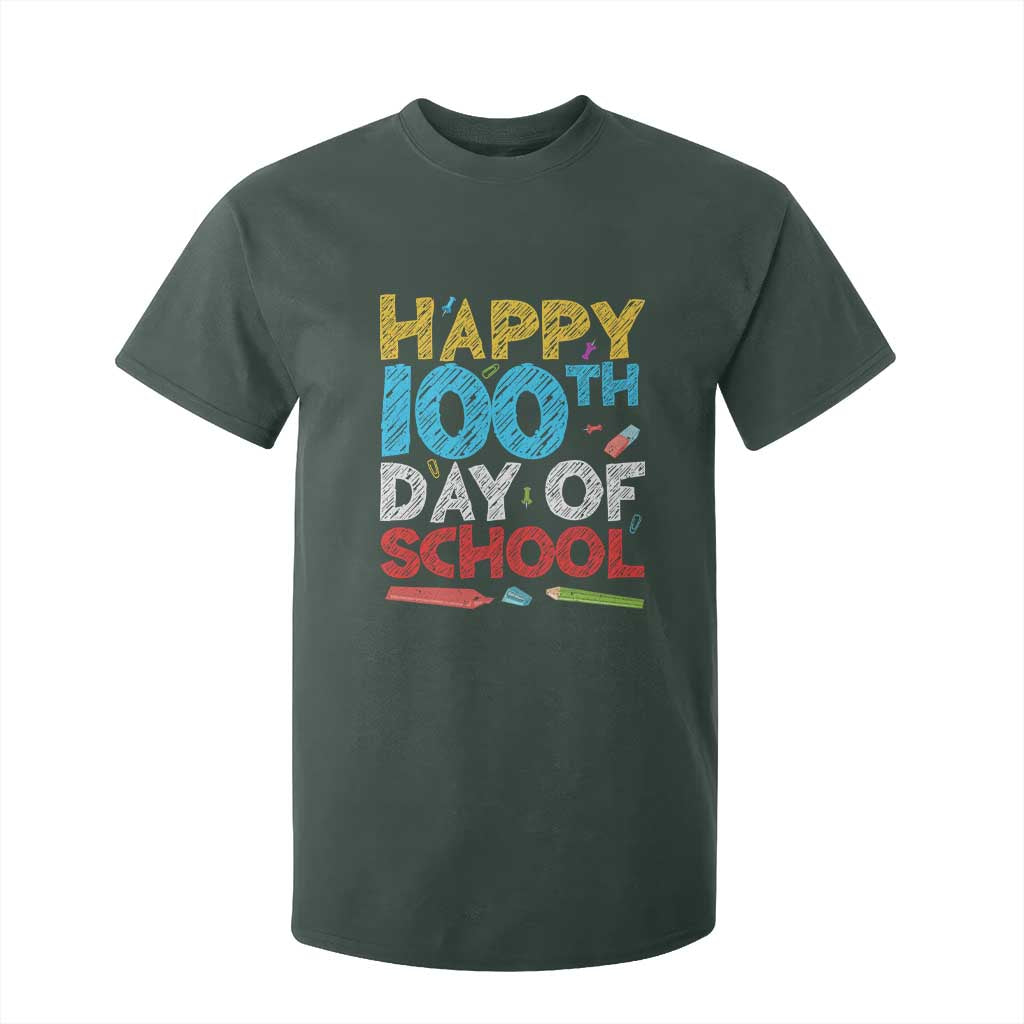 100 Days of School Celebration T Shirt For Kid Happy 100th Day Student Teacher Gift