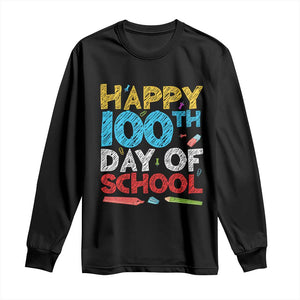 100 Days of School Celebration Long Sleeve Shirt Happy 100th Day Student Teacher Gift