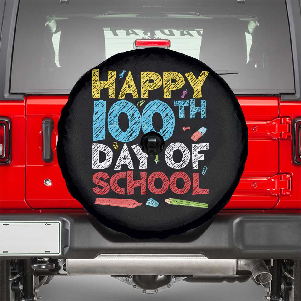 100 Days of School Celebration Spare Tire Cover Happy 100th Day Student Teacher Gift