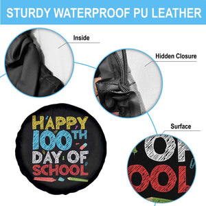 100 Days of School Celebration Spare Tire Cover Happy 100th Day Student Teacher Gift