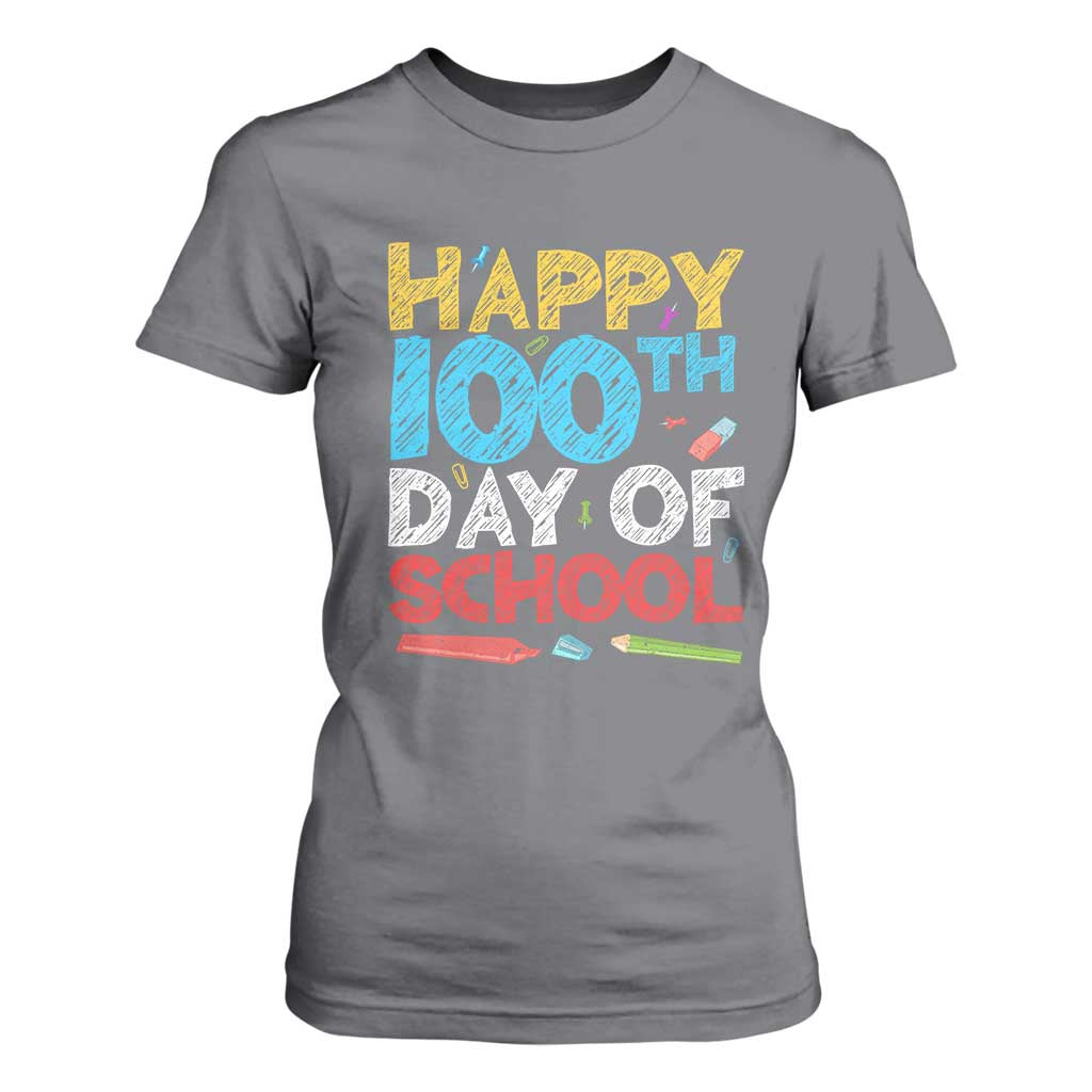 100 Days of School Celebration T Shirt For Women Happy 100th Day Student Teacher Gift