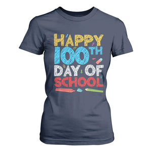 100 Days of School Celebration T Shirt For Women Happy 100th Day Student Teacher Gift