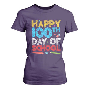 100 Days of School Celebration T Shirt For Women Happy 100th Day Student Teacher Gift