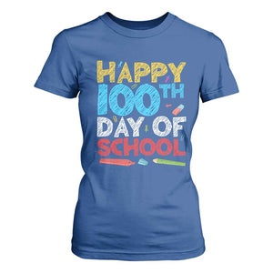 100 Days of School Celebration T Shirt For Women Happy 100th Day Student Teacher Gift