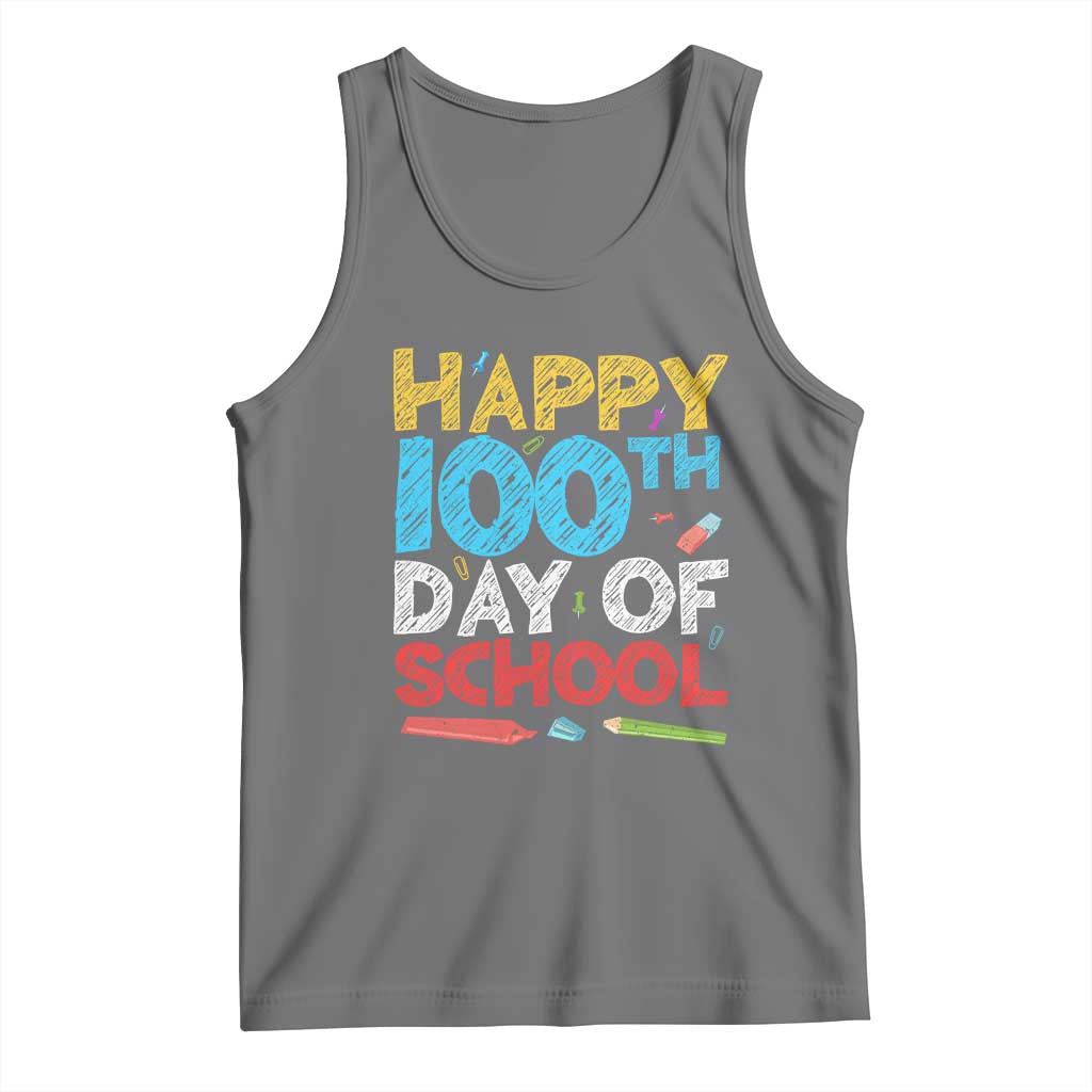 100 Days of School Celebration Tank Top Happy 100th Day Student Teacher Gift