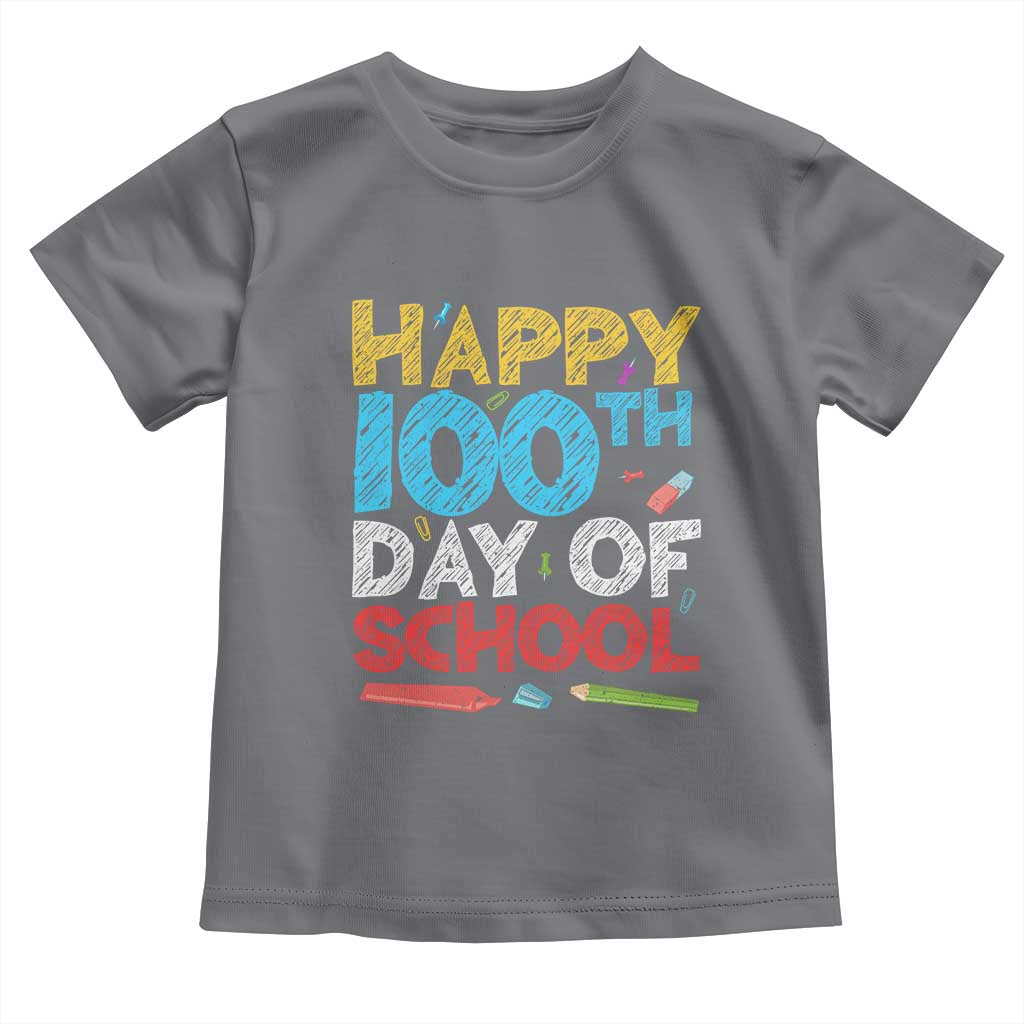 100 Days of School Celebration Toddler T Shirt Happy 100th Day Student Teacher Gift
