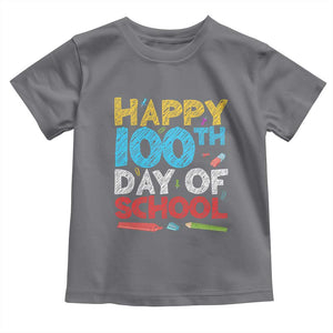 100 Days of School Celebration Toddler T Shirt Happy 100th Day Student Teacher Gift