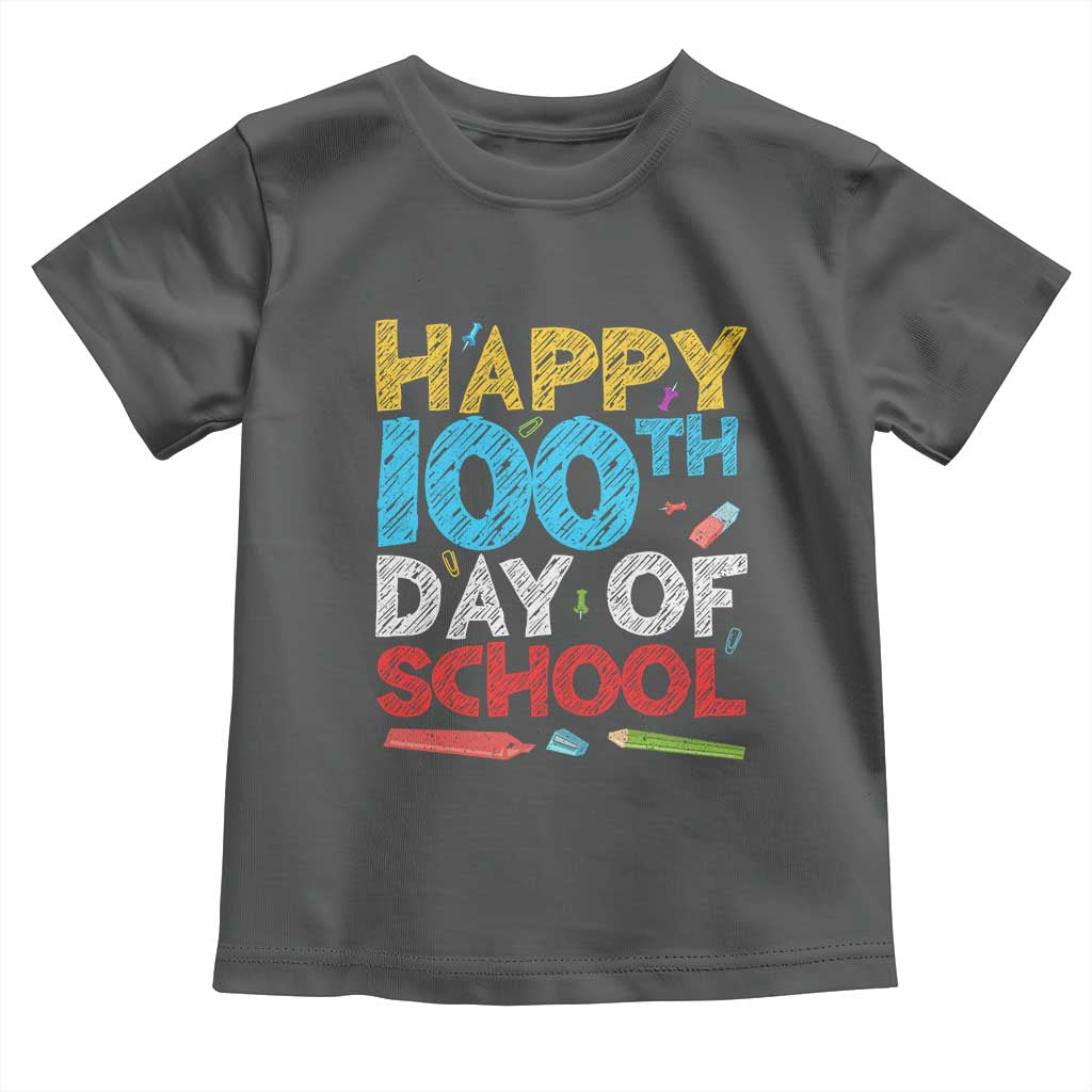 100 Days of School Celebration Toddler T Shirt Happy 100th Day Student Teacher Gift