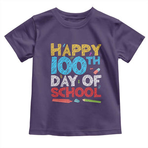 100 Days of School Celebration Toddler T Shirt Happy 100th Day Student Teacher Gift