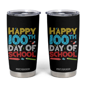 100 Days of School Celebration Tumbler Cup Happy 100th Day Student Teacher Gift