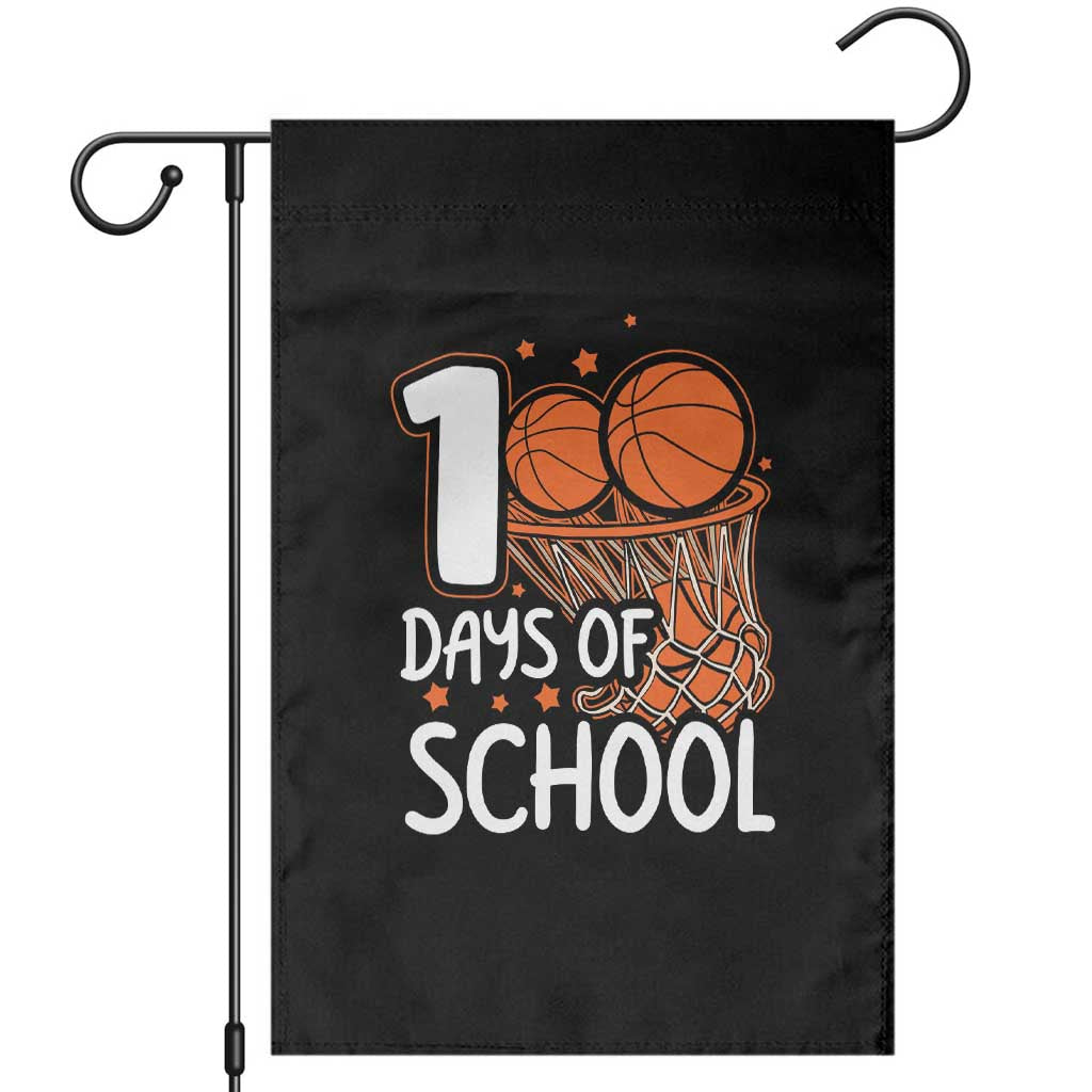 100 Days of Rocking School Basketball Garden Flag Cool Kids Sports Gift TS01 Black Print Your Wear