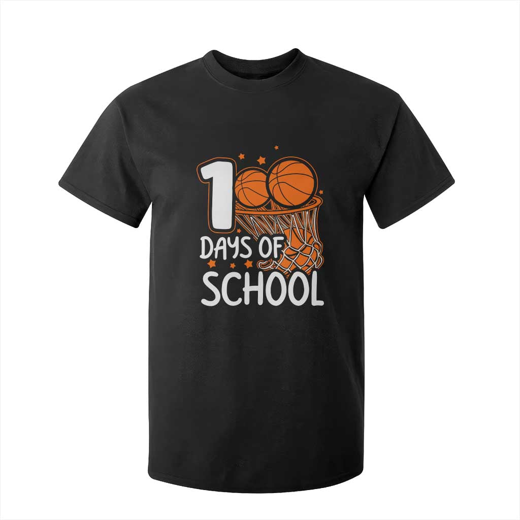 100 Days of Rocking School Basketball T Shirt For Kid Cool Kids Sports Gift TS01 Black Print Your Wear