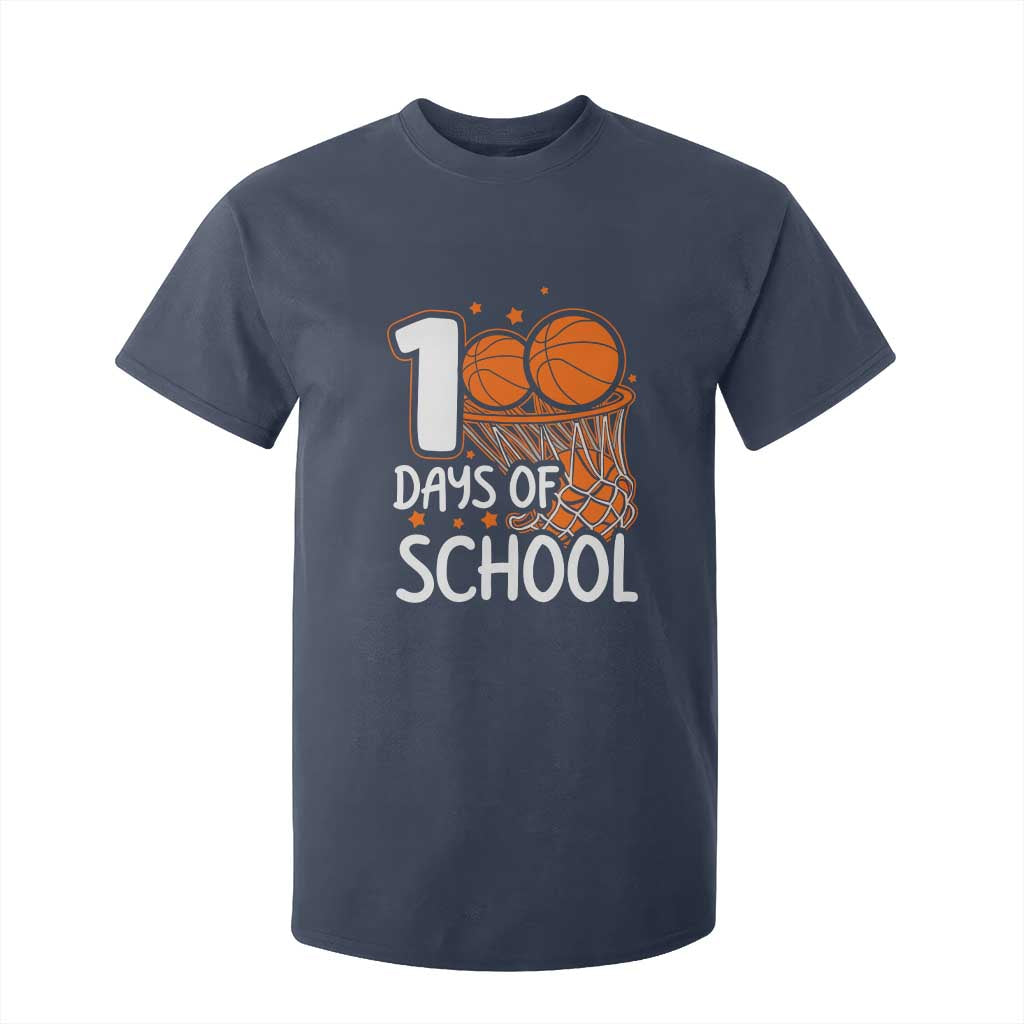 100 Days of Rocking School Basketball T Shirt For Kid Cool Kids Sports Gift