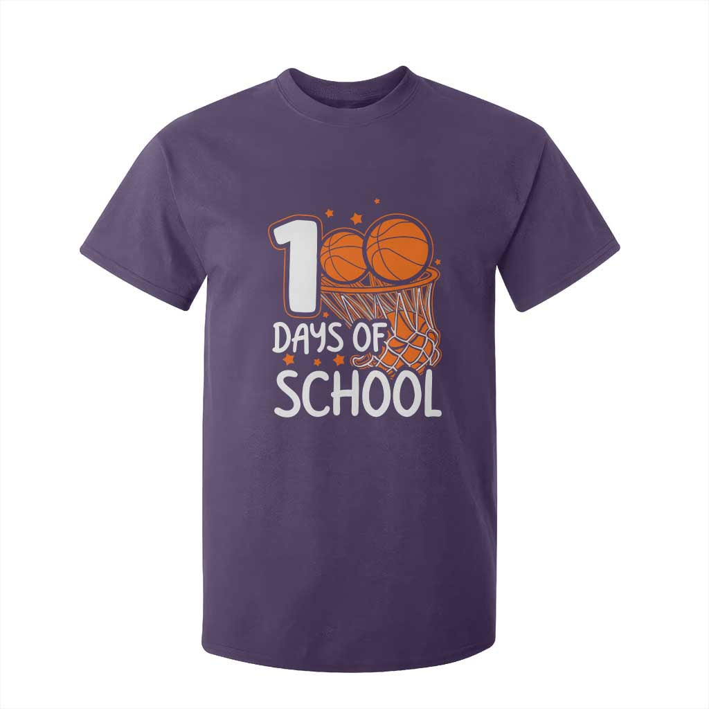 100 Days of Rocking School Basketball T Shirt For Kid Cool Kids Sports Gift