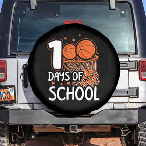 100 Days of Rocking School Basketball Spare Tire Cover Cool Kids Sports Gift