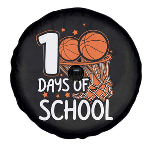100 Days of Rocking School Basketball Spare Tire Cover Cool Kids Sports Gift