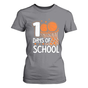100 Days of Rocking School Basketball T Shirt For Women Cool Kids Sports Gift