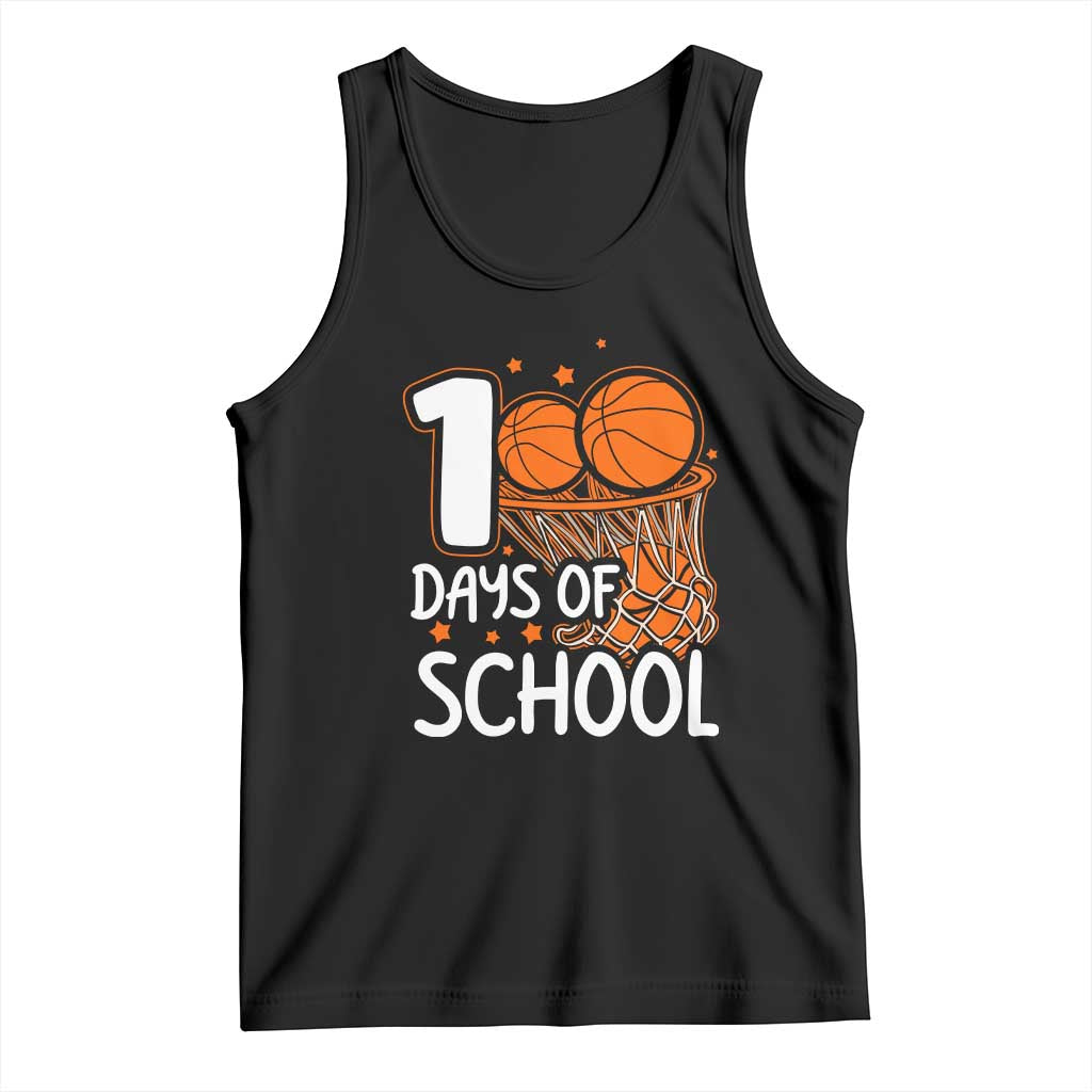 100 Days of Rocking School Basketball Tank Top Cool Kids Sports Gift TS01 Black Print Your Wear