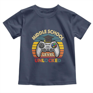 Middle School Level Unlocked Toddler T Shirt Funny Gamer First Day of Middle School