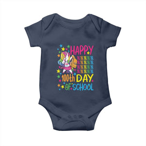 Happy 100th Day of School Unicorn Baby Onesie Magical Girls Celebration Gift