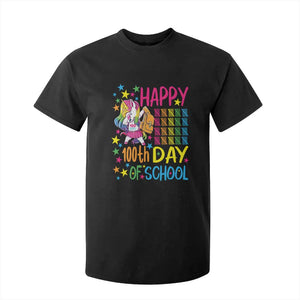 Happy 100th Day of School Unicorn T Shirt For Kid Magical Girls Celebration Gift