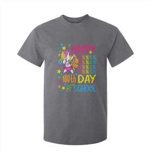 Happy 100th Day of School Unicorn T Shirt For Kid Magical Girls Celebration Gift