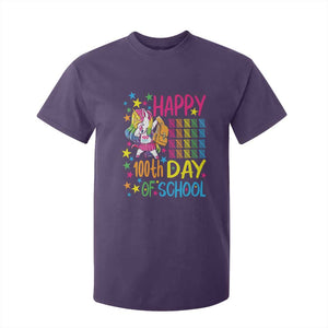 Happy 100th Day of School Unicorn T Shirt For Kid Magical Girls Celebration Gift