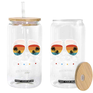 We Are On a Break Funny Last Day of School Glass Can Summer Break Teacher Gift