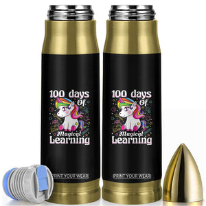 Magical Unicorn 100th Day of School Bullet Tumbler Cute Girls Celebration Gift