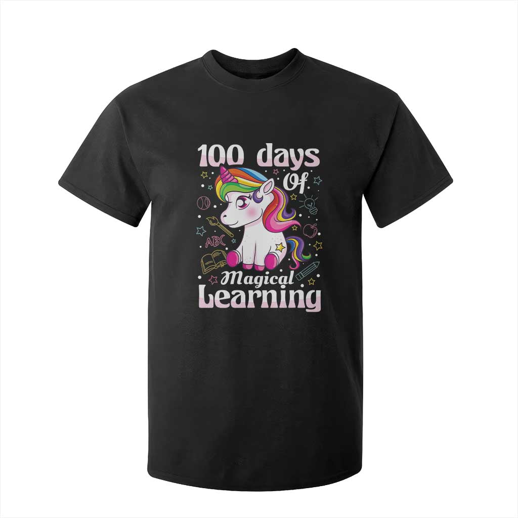 Magical Unicorn 100th Day of School T Shirt For Kid Cute Girls Celebration Gift