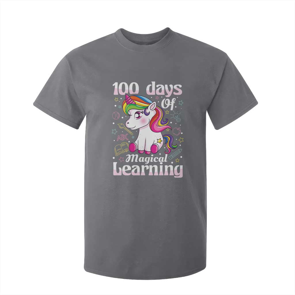 Magical Unicorn 100th Day of School T Shirt For Kid Cute Girls Celebration Gift