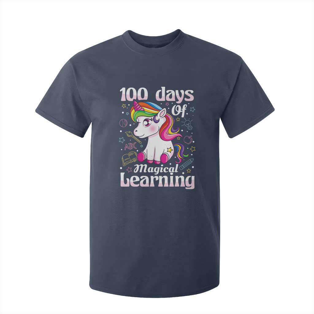 Magical Unicorn 100th Day of School T Shirt For Kid Cute Girls Celebration Gift