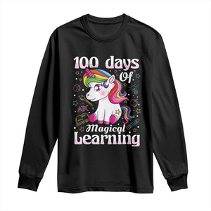Magical Unicorn 100th Day of School Long Sleeve Shirt Cute Girls Celebration Gift