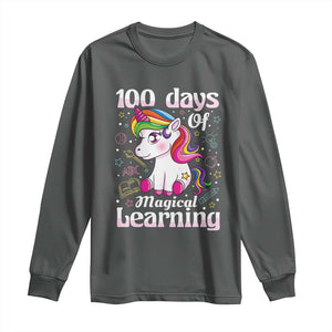 Magical Unicorn 100th Day of School Long Sleeve Shirt Cute Girls Celebration Gift