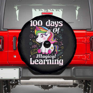 Magical Unicorn 100th Day of School Spare Tire Cover Cute Girls Celebration Gift