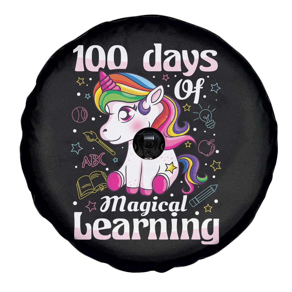 Magical Unicorn 100th Day of School Spare Tire Cover Cute Girls Celebration Gift