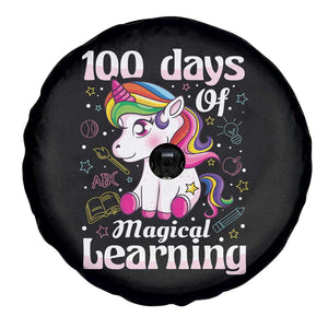 Magical Unicorn 100th Day of School Spare Tire Cover Cute Girls Celebration Gift