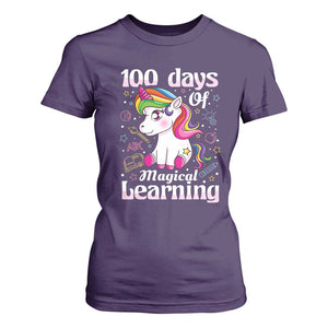 Magical Unicorn 100th Day of School T Shirt For Women Cute Girls Celebration Gift