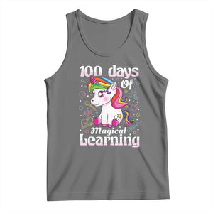 Magical Unicorn 100th Day of School Tank Top Cute Girls Celebration Gift