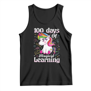 Magical Unicorn 100th Day of School Tank Top Cute Girls Celebration Gift
