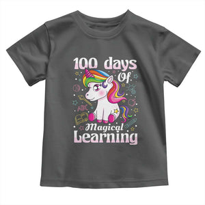Magical Unicorn 100th Day of School Toddler T Shirt Cute Girls Celebration Gift