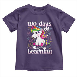 Magical Unicorn 100th Day of School Toddler T Shirt Cute Girls Celebration Gift