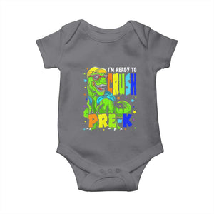 I am Ready To Crush Pre-K Dinosaur Baby Onesie Cool First Day of School Boy