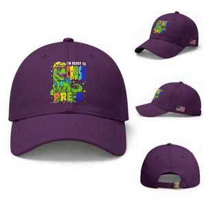 I am Ready To Crush Pre-K Dinosaur Baseball Cap Cool First Day of School Boy
