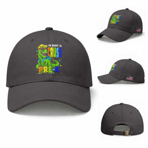 I am Ready To Crush Pre-K Dinosaur Baseball Cap Cool First Day of School Boy