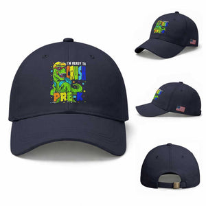 I am Ready To Crush Pre-K Dinosaur Baseball Cap Cool First Day of School Boy