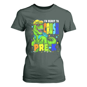 I am Ready To Crush Pre-K Dinosaur T Shirt For Women Cool First Day of School Boy